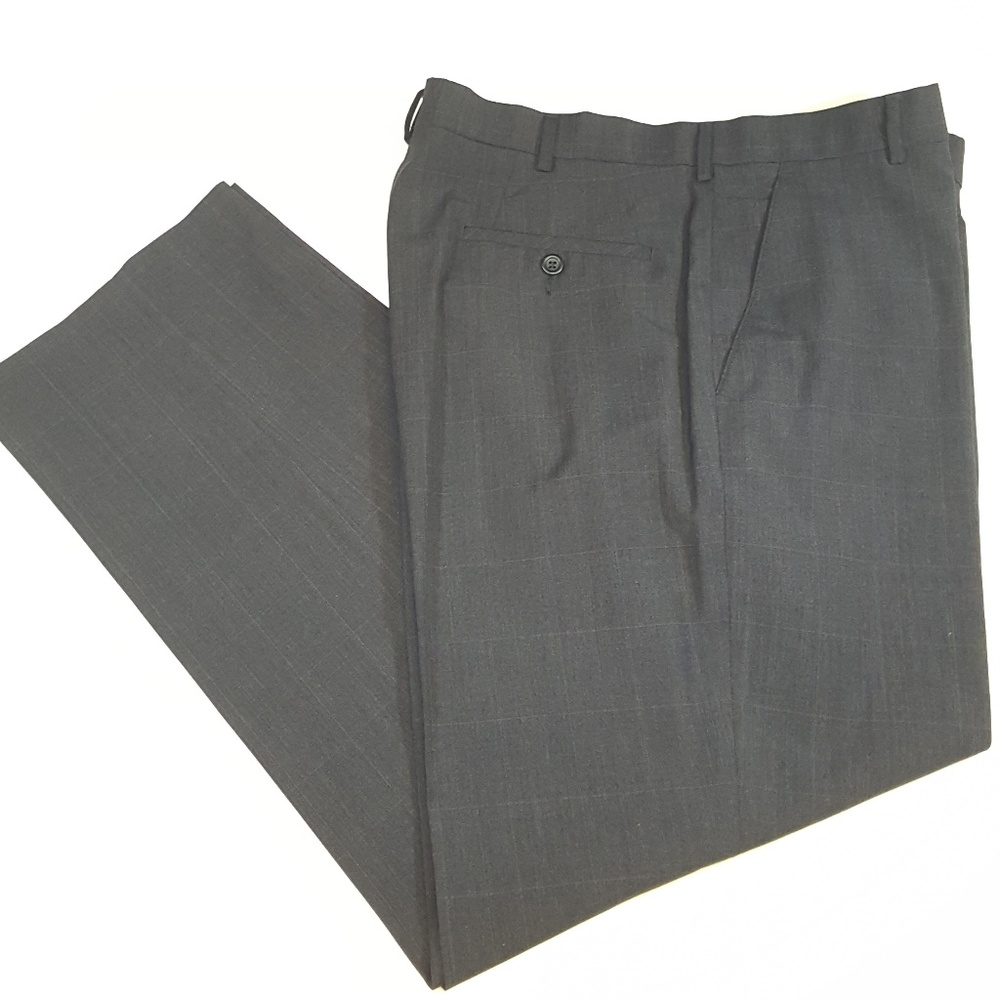 NICE Vtg MENS DOCKERS PREMIUM DRESS PANTS Charcoal - Picture 1 of 7